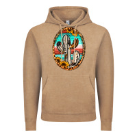Vintage Coffee cowhide serape and sunflower cactus Vintage Hoodie - Jasminsmagicworld