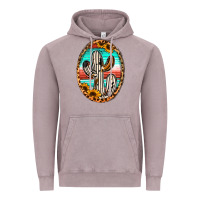 Vintage Zinc cowhide serape and sunflower cactus Vintage Hoodie - Jasminsmagicworld