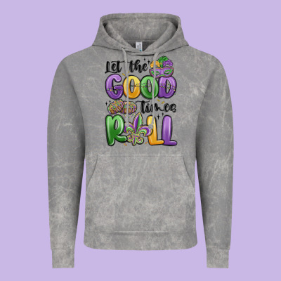 Let The Good Times Roll Vintage Hoodie Designed By Maliassmallbusiness