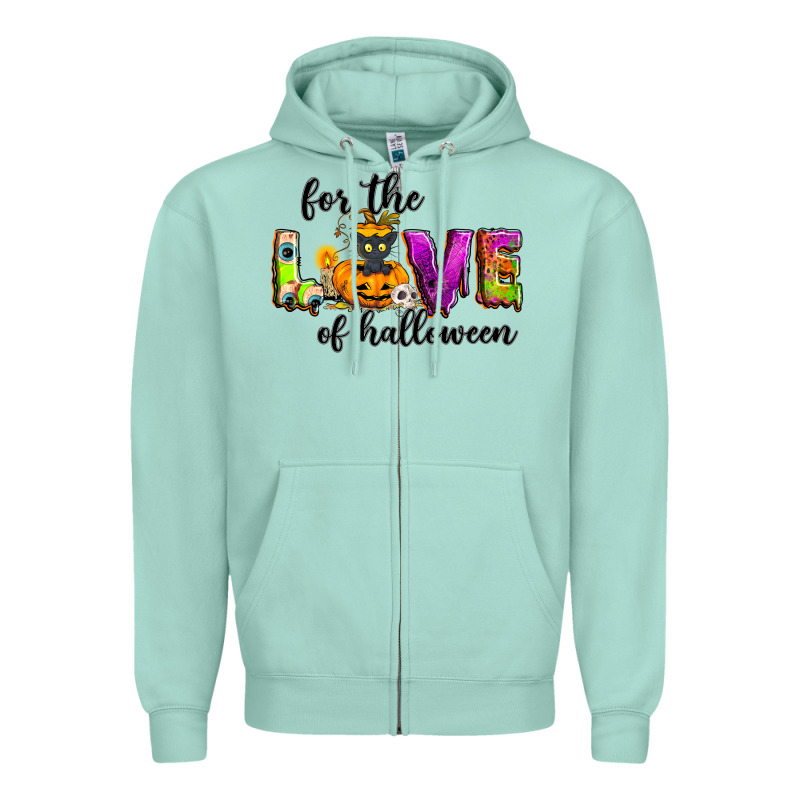 For The Love Of Halloween Zipper Hoodie by NancyCooperArtShop | Teevron