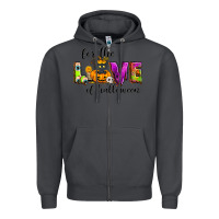 Smoke For the love of Halloween Zipper Hoodie - NancyCooperArtShop