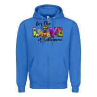 True Royal For the love of Halloween Zipper Hoodie - NancyCooperArtShop