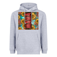 Heather Grey Mama Sunflower Heavyweight Hoodie - CowGirlArtShop