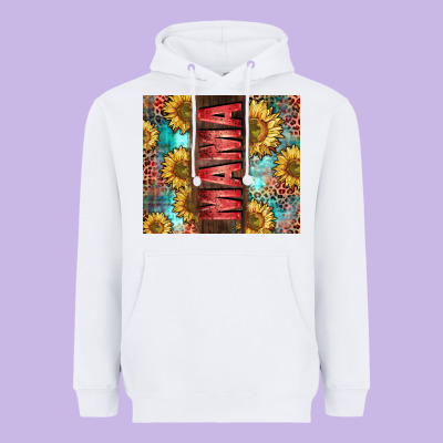 Mama Sunflower Heavyweight Hoodie Designed By Cowgirlartshop