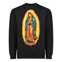 Black our lady of guadalupe Heavyweight Sweatshirt - LillyAllenDesigns