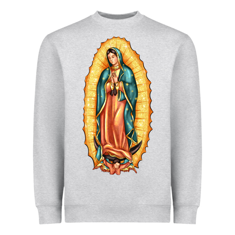 Our Lady Of Guadalupe Heavyweight Sweatshirt by LillyAllenDesigns | Teevron