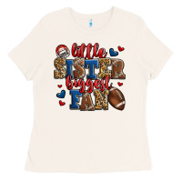 Bone little sister biggest fan american football Ladies Tee - Jasminsmagicworld