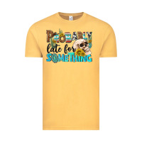 Vintage Mustard probably late for something Vintage Tee - NancyCooperArtShop
