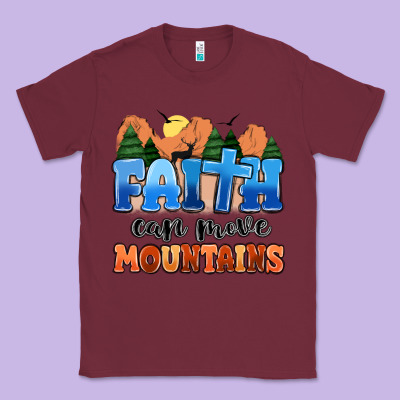 Faith Can Move Mountains Classic Tee Designed By Maliassmallbusiness