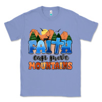 Colony Blue faith can move mountains Classic Tee - MaliasSmallBusiness