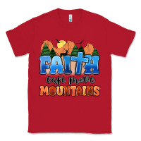 Red faith can move mountains Classic Tee - MaliasSmallBusiness