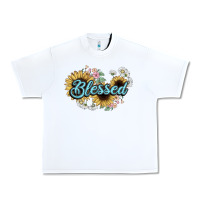 White blessed Urban Heavy Tee - NancyCooperArtShop