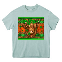 Arona st patricks day long haired cow Heavy Core Tee - Jasminsmagicworld