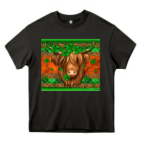 Asphalt st patricks day long haired cow Heavy Core Tee - Jasminsmagicworld