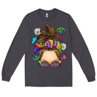 Smoke messy bun tie dye Long Sleeve Tee - RanaPortraitStore