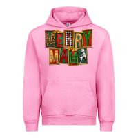 Fuchsia Pink merry mama Urban Hoodie - FaDigitalArtStudio