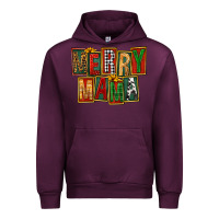 Mauve Wine merry mama Urban Hoodie - FaDigitalArtStudio