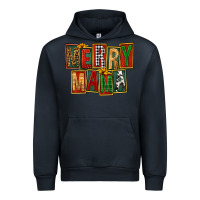 Navy merry mama Urban Hoodie - FaDigitalArtStudio