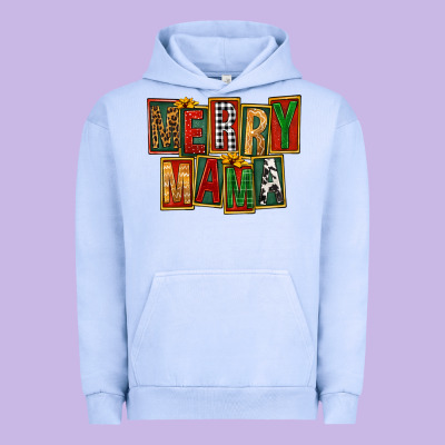 Merry Mama Urban Hoodie Designed By Fadigitalartstudio