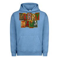 Pigment Pebble Blue merry mama Urban Hoodie - FaDigitalArtStudio