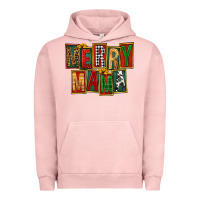Pigment Salmon merry mama Urban Hoodie - FaDigitalArtStudio