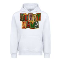 White merry mama Urban Hoodie - FaDigitalArtStudio