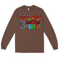 Chestnut birthday boy 3 Long Sleeve Tee - BundleAndBundleShop