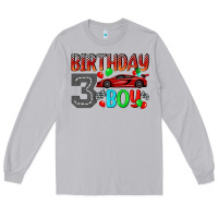 Moon Dust birthday boy 3 Long Sleeve Tee - BundleAndBundleShop
