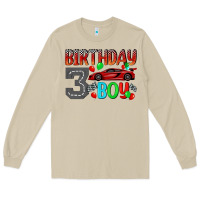 Mushroom birthday boy 3 Long Sleeve Tee - BundleAndBundleShop