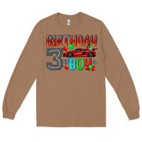 Toasted Coconut birthday boy 3 Long Sleeve Tee - BundleAndBundleShop
