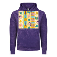 Cloud Purple retro daisy Vintage Hoodie - MaliasSmallBusiness