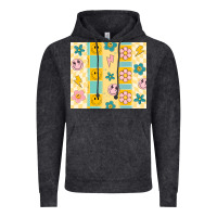 Vintage Black retro daisy Vintage Hoodie - MaliasSmallBusiness