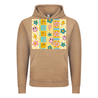 Vintage Coffee retro daisy Vintage Hoodie - MaliasSmallBusiness
