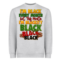 Heather Grey juneteenth im black every month Heavyweight Sweatshirt - LillyAllenDesigns