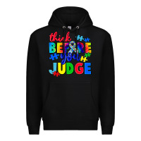 Black think before you judge Premium Hoodie - CowGirlArtShop