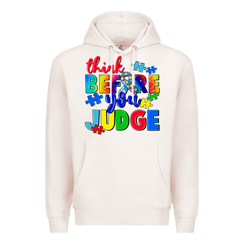 Think Before You Judge Premium Hoodie by CowGirlArtShop | Teevron