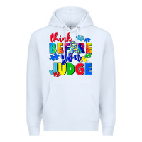 White think before you judge Premium Hoodie - CowGirlArtShop