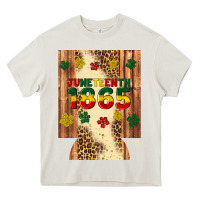 Cream juneteenth 1865 12 oz can cooler (regular) Heavy Core Tee - Artiststas