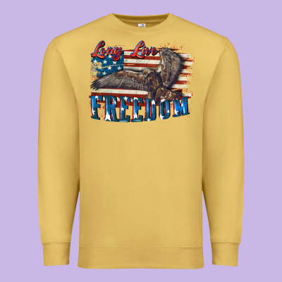 Long Live Freedom 4th Of July Premium Sweatshirt Designed By Cowgirlartshop