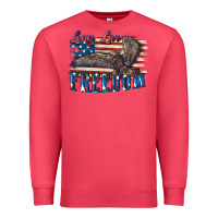 Cardinal Long live freedom 4th of july Premium Sweatshirt - CowGirlArtShop
