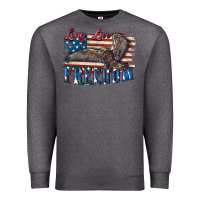 Charcoal Heather Long live freedom 4th of july Premium Sweatshirt - CowGirlArtShop