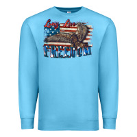 Ocean Blue Long live freedom 4th of july Premium Sweatshirt - CowGirlArtShop