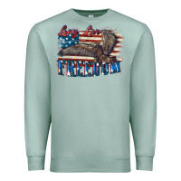 Seafoam Long live freedom 4th of july Premium Sweatshirt - CowGirlArtShop