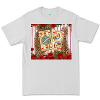 Dove Grey valentines day playing cards Premium Tee - AdoDesignShop