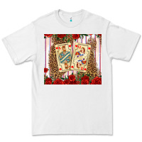White valentines day playing cards Premium Tee - AdoDesignShop
