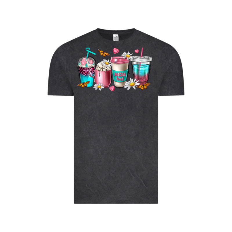 Mom Fuel Coffee Cups Vintage Tee by NancyCooperArtShop | Teevron