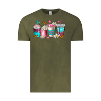 Vintage Olive mom fuel coffee cups Vintage Tee - NancyCooperArtShop