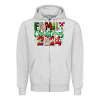 Dove Grey family christmas 2024 Zipper Hoodie - texasbilliewilder