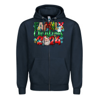 Navy family christmas 2024 Zipper Hoodie - texasbilliewilder