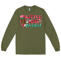 Army Green little miss preschool Long Sleeve Tee - BundleAndBundleShop